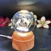 چراغ شب خواب و گوی کریستال سه بعدی