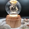 چراغ شب خواب و گوی کریستال سه بعدی