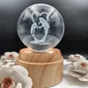چراغ شب خواب و گوی کریستال سه بعدی