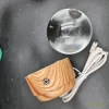 چراغ خواب بلورین و گوی کریستال شب خواب بزرگ چرخان با قطر ۸ سانت با طرح سه بعدی فرشته