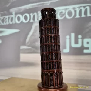 ماکت فلزی برج پیزا Pisa ایتالیا - رنگ برنزی سایز ۱۵سانت