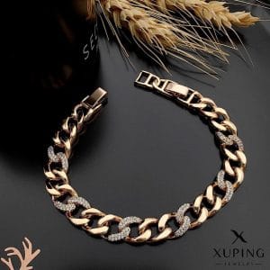 دستبند زنجیری کارتیه نگین دار ژوپینگ کد BB014