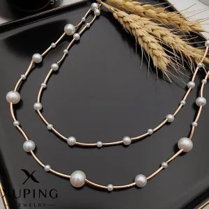 گردنبند مروارید دولاین ژوپینگ کد BC001