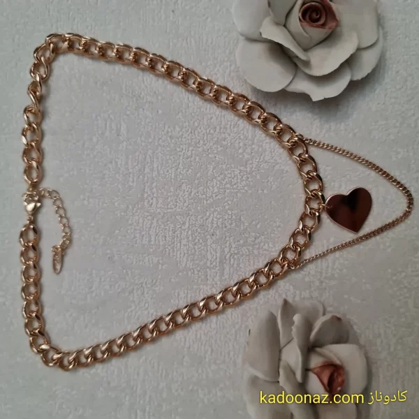 پلاک زنجیر کارتیر قلب ژوپینگ کد BC002