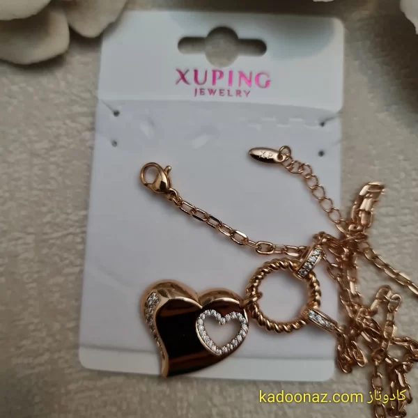 گردنبند ژوپینگ دو قلب عاشق