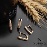گوشواره ژوپینگ استریت نگین‌دار
