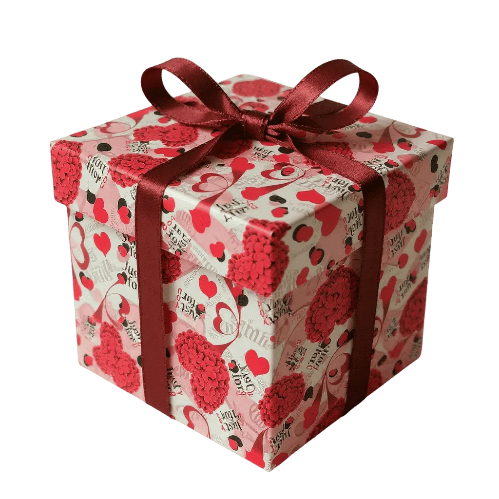 کاغذ کادوی گلاسه بوسه عشق